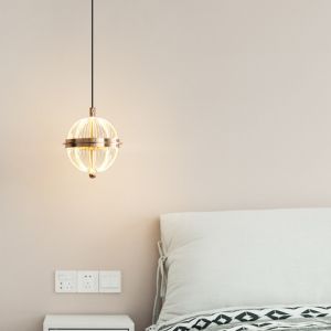 Buy cheap Compass Entrance Hall Small Pendant Lamp Creative Personality Art Atmosphere High-end Decoration Headboard Hanging Line Lamp from wholesalers