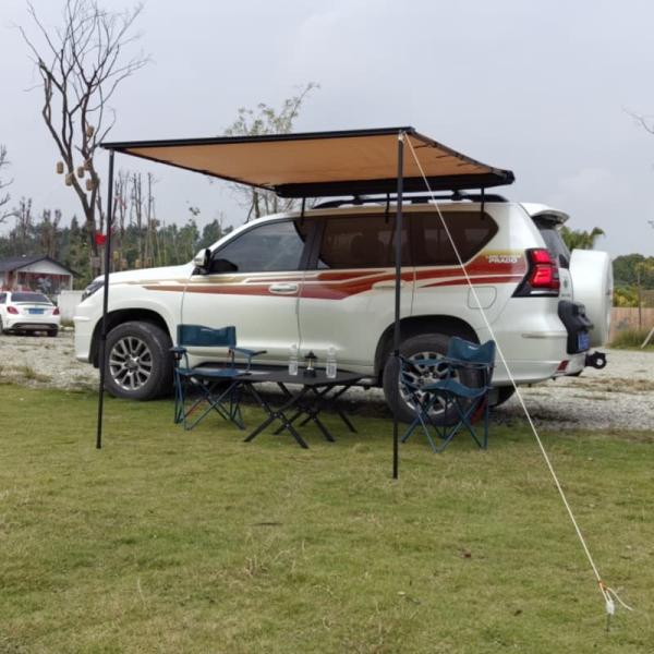 Buy cheap Fast Open Diagonal Bracing Car Side Awning With Alumminum Support Rod from wholesalers