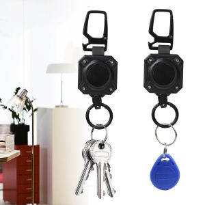 Deyi Badge Reel Impact Resistance ID Badge Reels Wire Rope Key Ring Aluminum