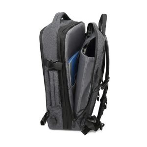 Multifunction Expandable Travel Nylon Laptop Backpack With USB