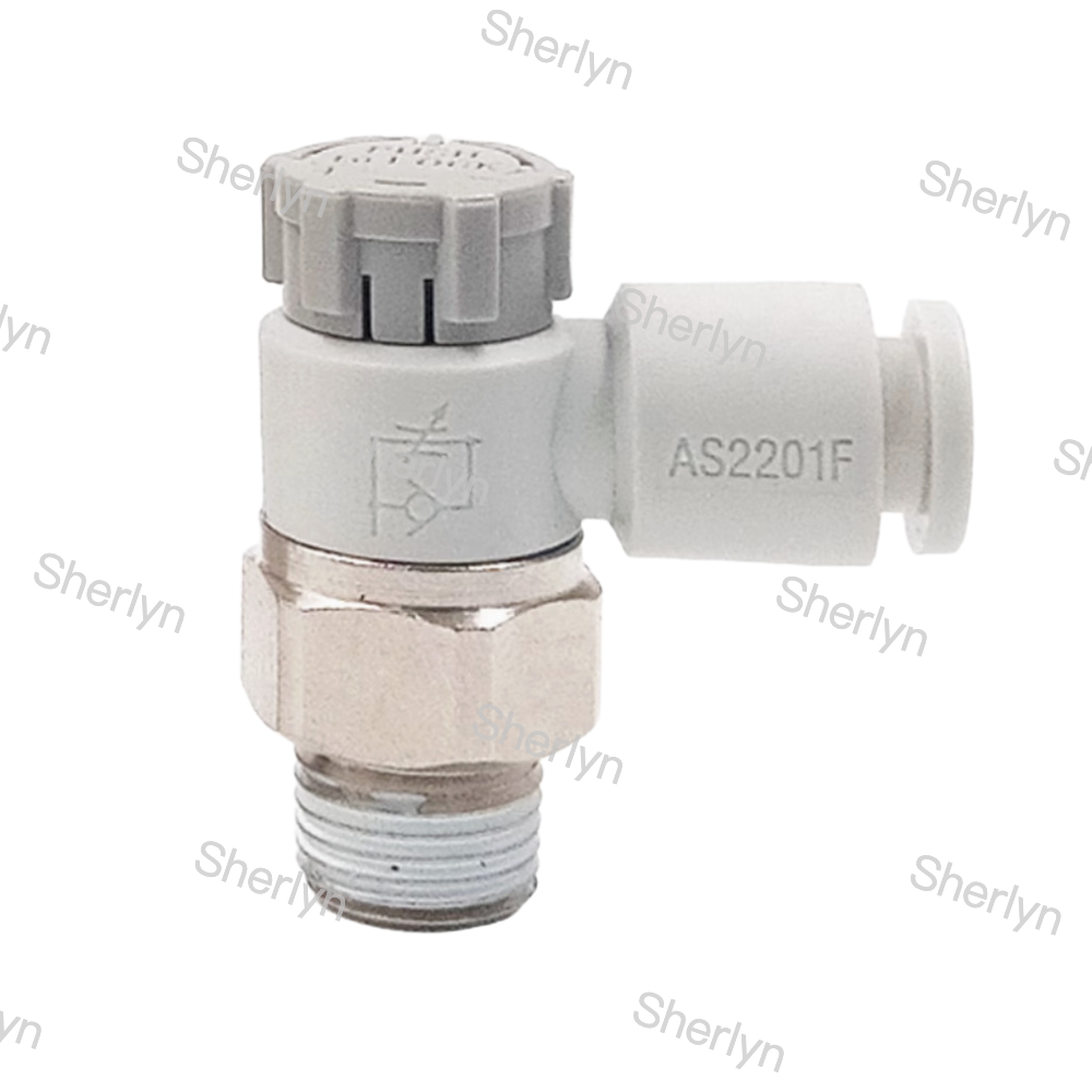 Buy cheap SMC Type Pneumatic Speed Regulating Throttle Valve Connector AS2201F-02-06S from wholesalers