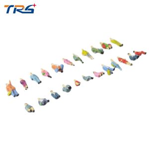 Buy cheap 1:87 scale ABS plastic model painted figures model people 2.2cm for model building materials from wholesalers