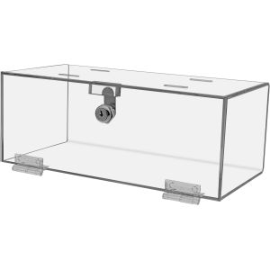 Buy cheap Clear Acrylic Single Lock Medical Box with Keys, 13" x 6.5" x 5.5" Medium for Medical Storage of Supplies Medications from wholesalers