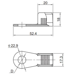 Automotive Cable Lug Terminal Battery Cable Ring Terminals TS16949 Certification