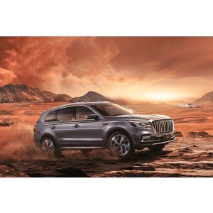 Buy cheap end Cars Hongqi HS7 Mid-large SUV Gasoline Plus 48V Mild Hybrid System HS7 LED Electric R19 5035*1989*1778mm Tire Size R19 from wholesalers