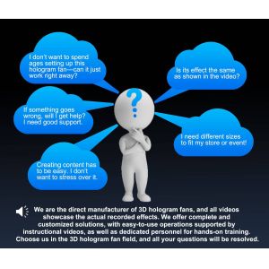 Step Into the Future With 3D Holographic LED Fan 3D Hologram 100cm Hologram