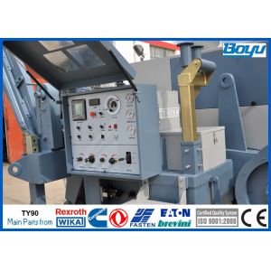 Buy cheap Conductor Stringing Equipment 100kN 10T 158hp Hydraulic Puller Cummins Engine High Voltage Cable Puller from wholesalers