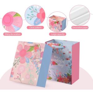 Buy cheap Custom Color Accepted Fashion Flower Printing Fancy Shopping Paper Bags For Presents from wholesalers