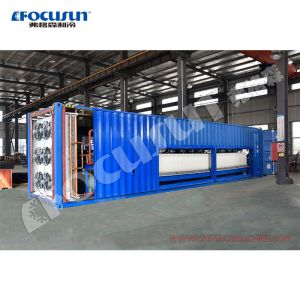 960 KG Ice Maker Containerized Block Ice Machine with PLC Touch Screen Control