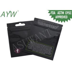 Resealable Smell Proof Zipper Bags Biodegradable For Marijuana Medication