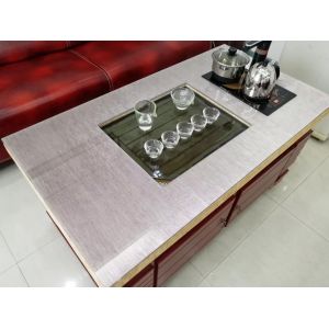 Buy cheap Grey Tabletop Toughened Multilayer Fabric Laminated Glass Panels from wholesalers