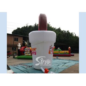Buy cheap 5m High Custom Shape Dunkin Donuts Advertising Inflatable Coffee Cup For Dessert Shop Promotion from wholesalers