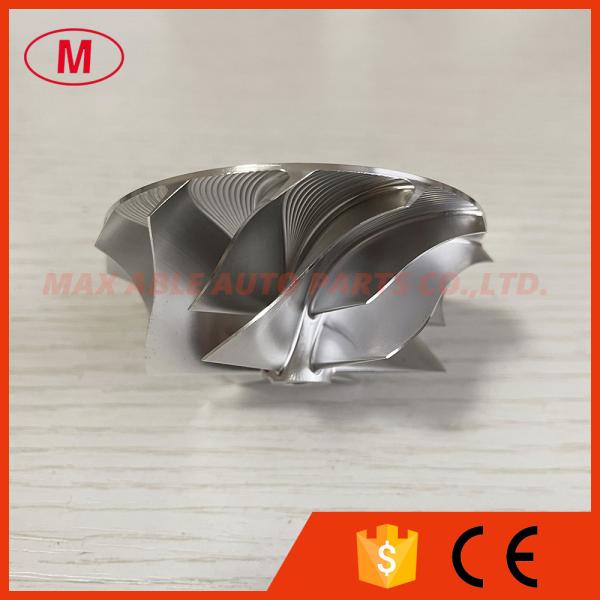 RHF5 reverse 52.56/68.00mm 6+6 blades turbo aluminum 2618/milling/billet compressor wheel