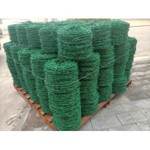16 Gauge Pvc Coated Barbed Wire For Military Defence