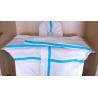 Buy cheap White Disposable Isolation Gown Microporous Film Polypropylene Material With Reflective Tape from wholesalers