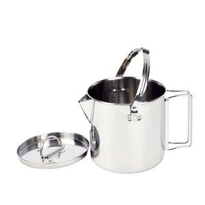 Buy cheap 1.2L Camping Cooking Set Folding Handles Stainless Steel Camping Tea Kettle from wholesalers