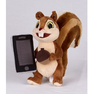 China Funny Soft Stuffed Fox Plush Toy With Iphone , Polyester Material on sale
