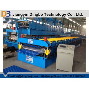 Hydraulic Uncoiler Machine Roof Panel Roll Forming Machine with PLC Vector