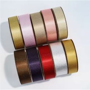 Buy cheap High Tenacity Polyester Satin Ribbon Gift Box Packing Custom Printed Logo Glitter from wholesalers