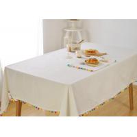 Buy cheap Customized Personalized Fashion Gifts Polyester Handmade Decor White Table Cloth product