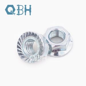 China Plain En1661 Cold Forged Toothed Flange Nuts With Serration on sale