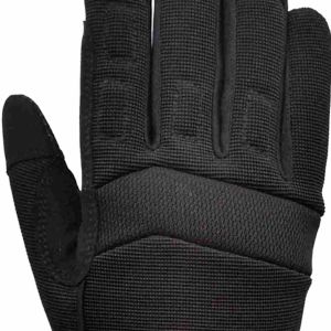 Synthetic Leather Mechanic Glove Padding On Palm Breathable Mesh Knuckle