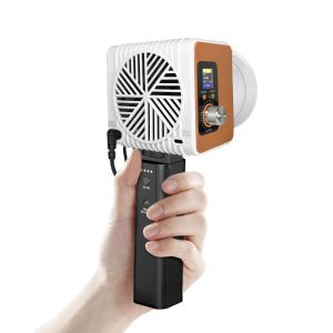 Buy cheap 150W orange-shell pocket-sized fill light with adjustable brightness from 2700k to 7500k Suitable for outdoor fill lighting with a battery-powered from wholesalers