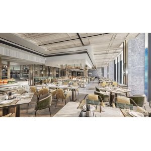 Buy cheap Wooden Hotel Dining Room Furniture Striking The Perfect Balance Between Style And Utility from wholesalers