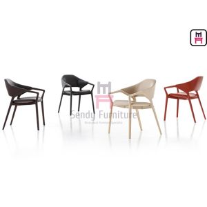 Buy cheap H81cm Ash Wood Restaurant Chairs Artisanal Fabrication With Armrests from wholesalers