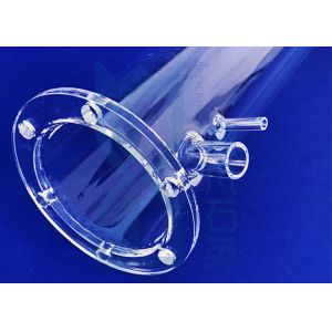 Buy cheap Fused Silica Quartz Glass Flange Ring Sio2 Translucent Frosted from wholesalers
