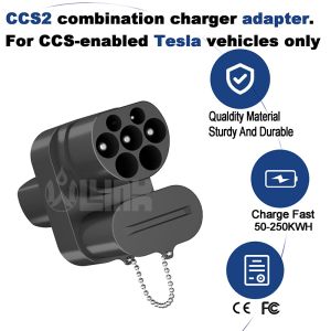 Olink CCS2 Adapter for Tesla 250kW EV Charger Adapter AC+DC Fast Charging for