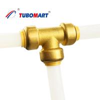 Buy cheap Brass Push Quick Connect Fittings Lead Free PEX AL PEX Pipe Fittings product