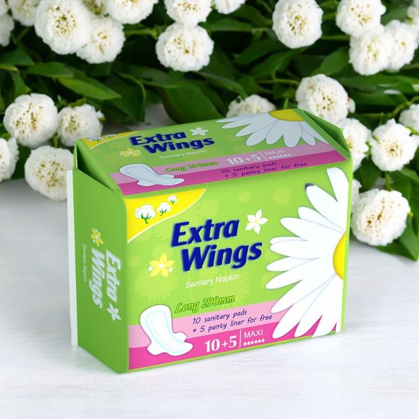 Soft Non Woven Disposable Sanitary Napkins with Excellent Absorbency