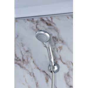 Buy cheap Bathroom White Quadrant Shower Enclosure Aluminum Frame from wholesalers