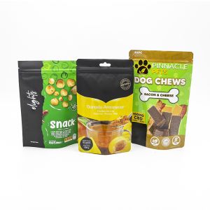 China Mylar Cat Dog Pet Food Stand Up Pouches Packaging Bags with Zipper Top Closure Moisture Proof on sale