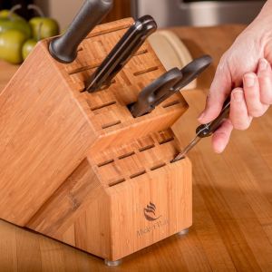Buy cheap multifunctional knife holder bamboo magnetic knife holder with special design from wholesalers