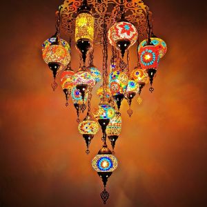 Buy cheap Moroccan Turkish Style Retro Vintage Pendant Light E27 Base Mediterranean Large Chandelier(WH-DC-35) from wholesalers