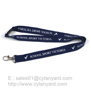 Buy cheap Blue Breakaway Clip Lanyards, Printed Polyester Lanyard with Breakaway Buckle from wholesalers