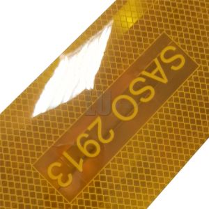 Buy cheap Waterproof SASO 2913 Yellow Reflective Stickers 4inch Width from wholesalers