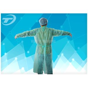 Buy cheap Medical Lab Breathable Disposable Scrub Suits Non woven With Shirt Collar Knitted Cuff from wholesalers
