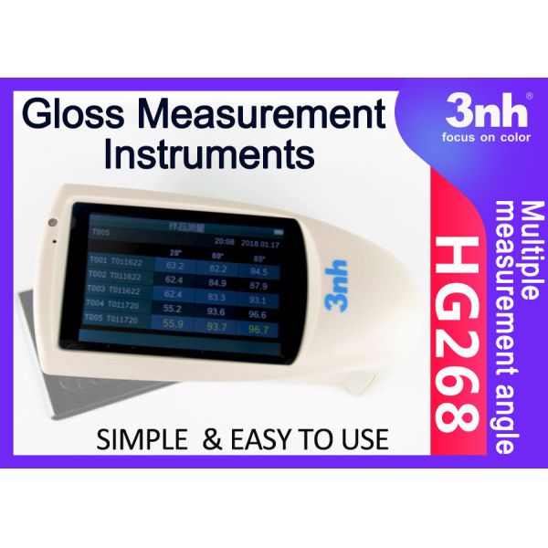 High Precision Gloss Measurement Instruments NHG268 20° 60° 85° Degree Easy To