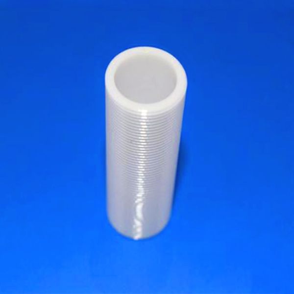 Quality Threaded Zirconia Ceramic Tubes Ultrafine White 1-50mm Outer Diameter for sale