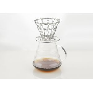 Buy cheap High Borosilicate Coffee Pot With Stasinless Steel Collapsible Shelves from wholesalers
