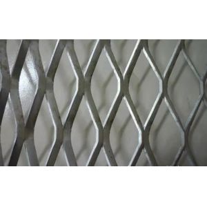 Metal Expanded Wire Mesh Anti Slip Carbon Steel Expanded Metal Flat Sheet
