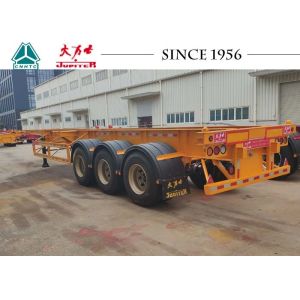 Buy cheap 40/45 FT 3 Axle Skeletal Container Trailer Long Service Life With Spring Suspension from wholesalers