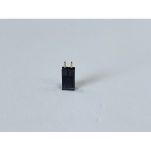 2.54mm Pitch Single-Row Pin Header Connector 1×2, Vertical Through-Hole PCB