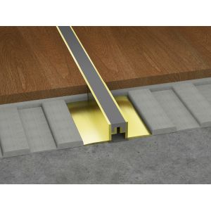 Buy cheap 2.5cm Aluminium Movement Joint Home Decorative Metal Edge Flooring Profile from wholesalers