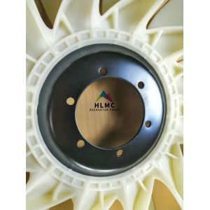 Buy cheap R215-9 Excavator Engine Parts 6 Holes 12 Blades Engine Cooling Fan Blade from wholesalers