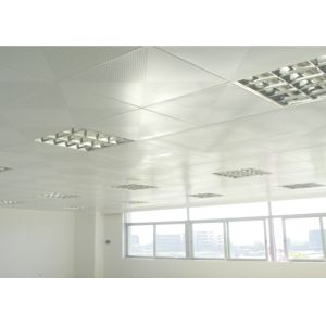 Buy cheap Zero Clearance Commercial Ceiling Tiles / Perforated Acoustic Panel Tegular from wholesalers