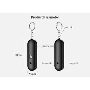 Buy cheap 20 Lumens 6hrs Alarm Self Defense Keychains 130db Plug Pin from wholesalers